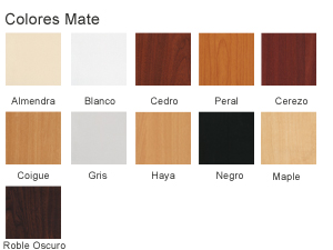 carta de colores paneles ranurados y lisos